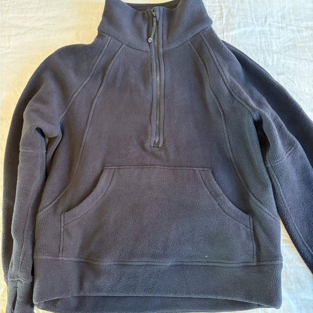 Lululemon Scuba Tumbled Fleece Funnel-Neck Half Zip